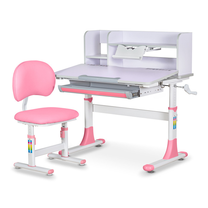 Комплект меблів Evo-kids (стіл+стілець+полиця) BD-21 PN