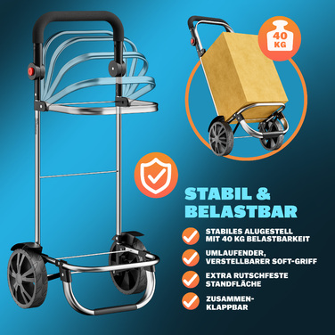 Візок для покупців Black Alu 56L 31x24x54см