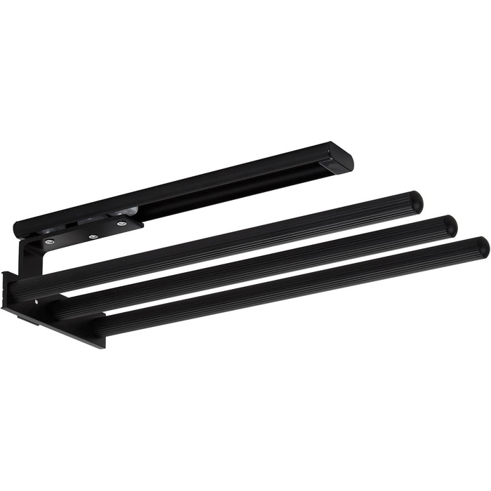 Тримач для рушників SOTECH TED, алюміній, 3-ярусний, телескопічний, чорний матовий (325-487 мм)