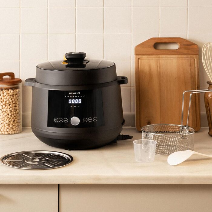 Мультиварка NEWLUX SmartChef V600 6L: 1200W, 17 програм, 2 рівні для приготування на пару, функція швидкої готовки