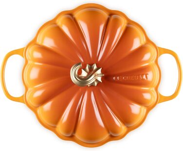 Каструля для тушкування Le Creuset з емальованого чавуну, 2.75 л, білий (хакі-оранжевий)