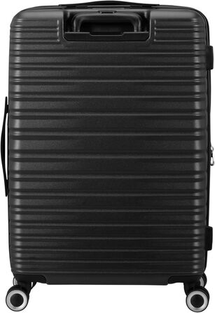 Набір валіз American Tourister Aerotech (3 шт.) – ручна, середня, велика, розширювана, з TSA-замком, блакитний (Metallic Navy) / чорний (Metallic Black)