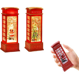 Сніжкові ліхтарики на батарейках з LED-підсвіткою, 2 шт. - прикраси для дому та святкування Різдва