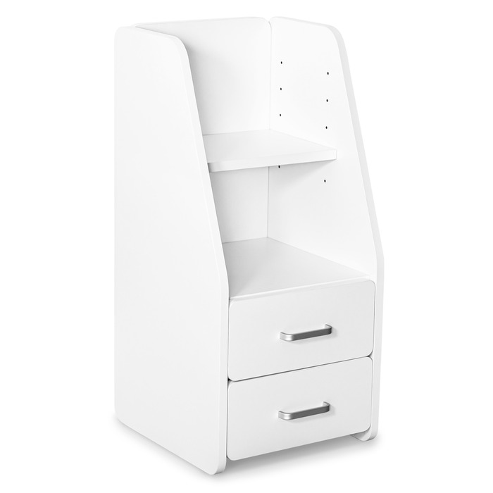 Тумбочка Mealux BD-C12 White з надбудовою (арт. BD-C12 W)