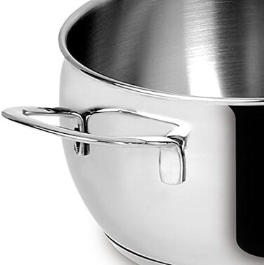 Набір каструль Lagostina Euforia 11 предметів з нержавіючої сталі 18/10, для всіх типів плит, з кришками, Lagoseal-Plus дно