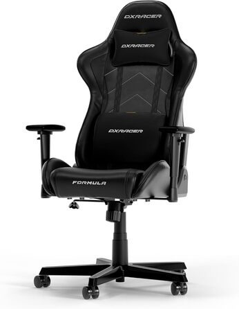 Оригінальне ігрове крісло DXRacer FORMULA L Чорна ПВХ шкіра