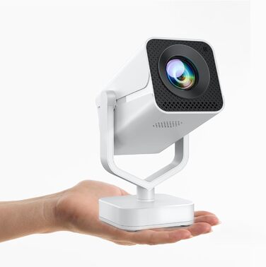 Портативний проєктор Mini Beamer з Android OS, автоматичною корекцією трапецеїдальних спотворень, підтримкою 4K 1080p, Bluetooth WiFi6, 160 ANSI, електричним фокусом для телефону/ТВ приставки/Outdoor/ноутбука