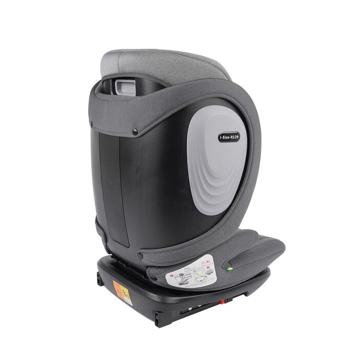 Автокрісло Fourward Baby 360° - ISOFIX, 0+1/2/3, 9-36 кг, 5-точкова система безпеки, сірий колір