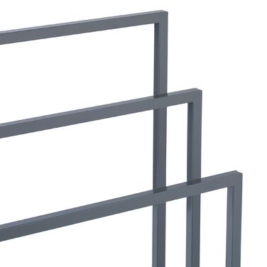 Підставка для рушників Relaxdays, 3-х секційна, антрацитова