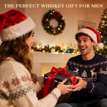 Набір для копчення віскі CIRYASR, електричний, без бутану, з 6 смаками дерев'яної стружки, 2 віскі-стоуни, RGB-підсвічування, подарунок для чоловіків, батька, чоловіка (з 2 склянками)