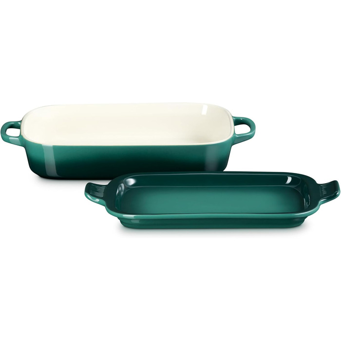 Форма для запікання Le Creuset прямокутна зі Stonehendge кришкою, 3 л, вишнево-червоний (Artichaut)