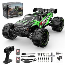 Радіокерований позашляховик RC Monstertruck 2.4GHz, 25 км/год, великий розмір, знімний, для дорослих та дітей (зелений)