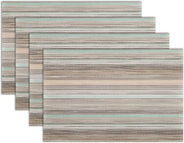 Підставки під тарілки Winknowl: набір з 4 шт, ПВХ, бензинового кольору, для обіднього столу, миються, довговічні