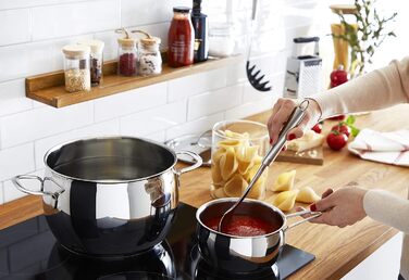 Набір каструль Lagostina Euforia 11 предметів з нержавіючої сталі 18/10, для всіх типів плит, з кришками, Lagoseal-Plus дно