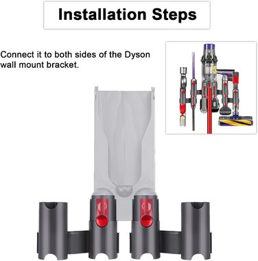 Тримач аксесуарів BellaGesundheit для пилососа Dyson, настінне кріплення для моделей V7-V15