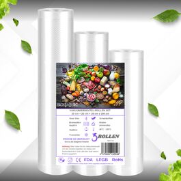 Вакууматор для продуктів BACHWERKE з шириною шва 32 см, вакуумний пакувальник з набором пакетів та запасним різаком