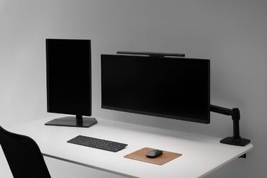 BenQ ScreenBar Pro – LED лампа для монітора: без відблисків, авто вкл/викл, універсальна кріплення, широке освітлення, регулювання кольору та яскравості, автоматичне регулювання, чорний колір