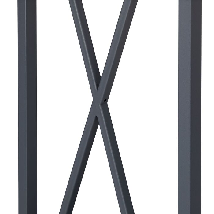 Стильна полиця для дров Relaxdays сірого кольору зі сталі