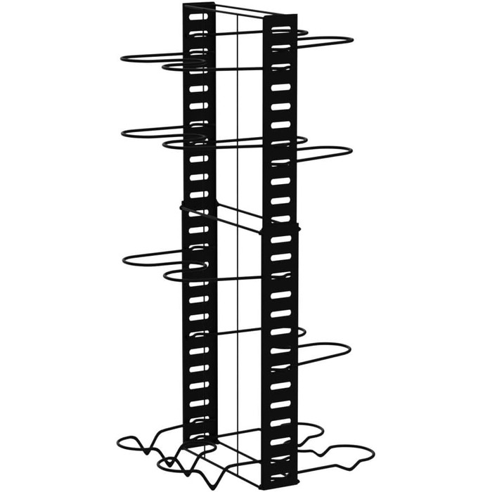 Телескопічна полиця для сковороди на 12 полиць - органайзер для кришки та каструлі для кухні, чорний