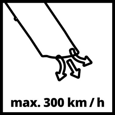 Електричний листозбірник Einhell GC-EL 3000 E з колесами, 3000 Вт, 45 л, Saug-/Blasфункція