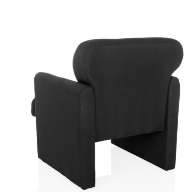 Крісло-релакс CARIPITO, тканина, чорний колір, hjh LIVING