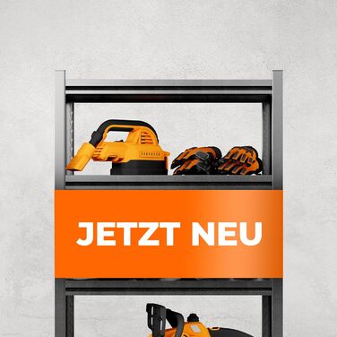 Металевий стелаж з металевими полицями, 5 ярусів, 160x86x45 см. Міцний, швидко збирається, стійкий до плісняви. Ідеально для підвалу, складу та дому.