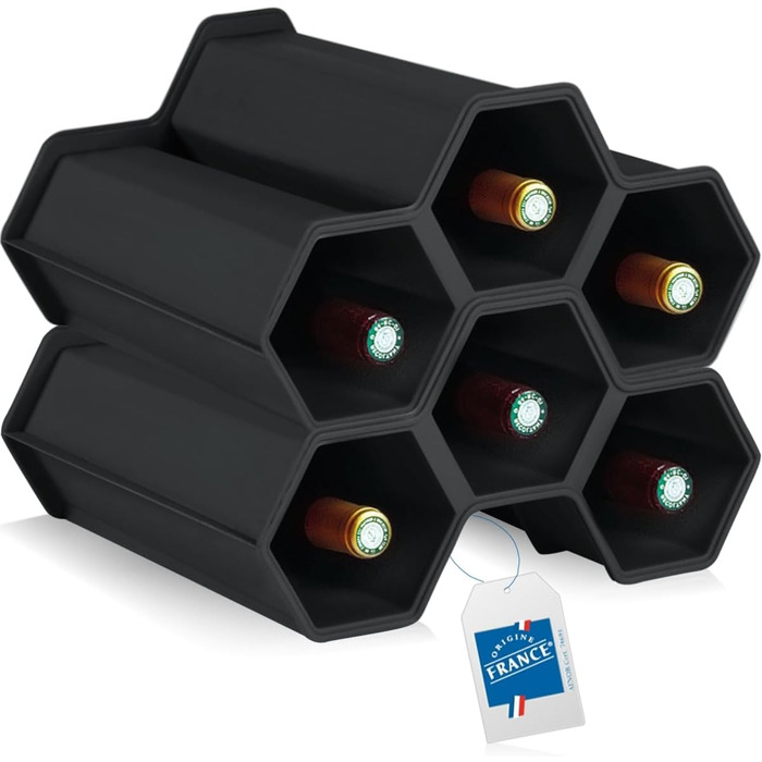 Стійка для вина Stimo на 12 пляшок, пластикова, розширювана, стелаж для напоїв