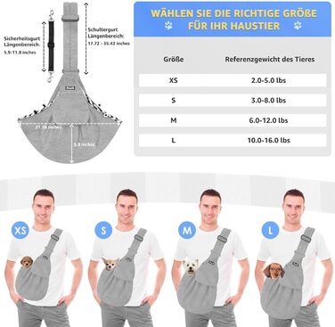 Сумка-переноска для собак SlowTon, регульована, м'яка, з передньою кишенею для прогулянок, S (1,3-3,6 кг)