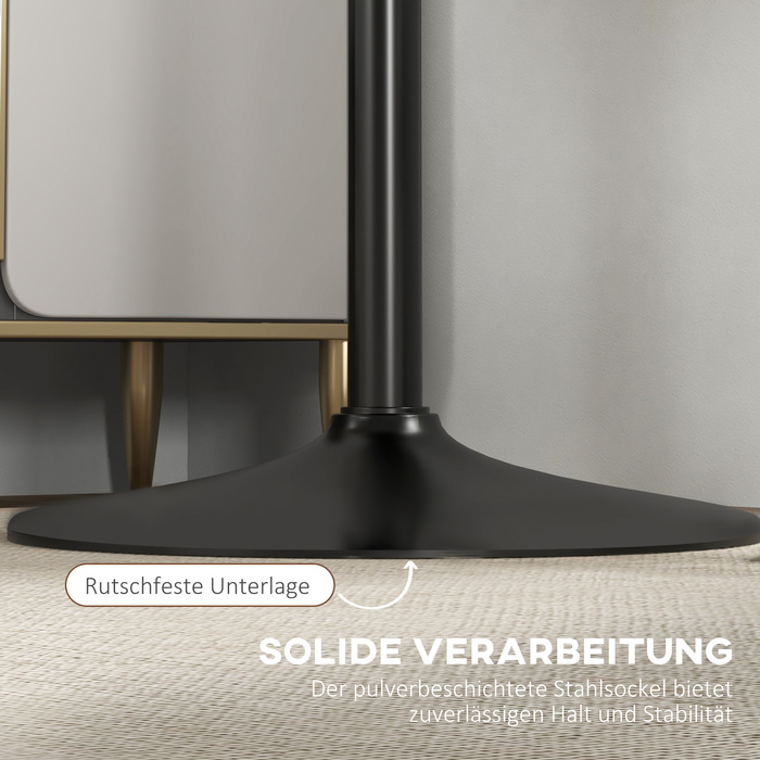 Барний столик, столик на 2 особи, 70 x 70 x 102 см, Чорний