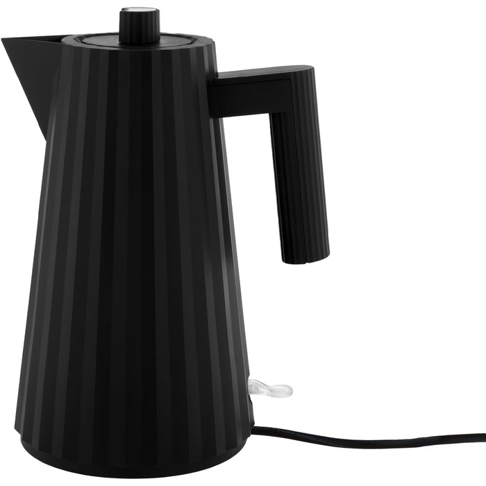 Електричний чайник Alessi Plissé MDL06 B/UK, 1.7 л, чорний, з англійським штекером, 2400W
