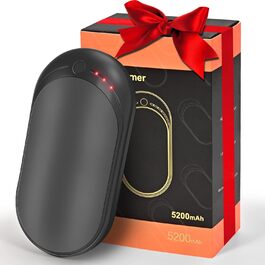 Електричний грієчка Feebee USB-C 5200 mAh з Power Bank, 3 режими нагріву, білий (чорний)