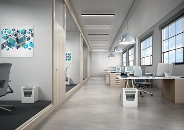 Шредер Leitz IQ Office P5 Mikroschnitt: 10 листів, для офісу, білий