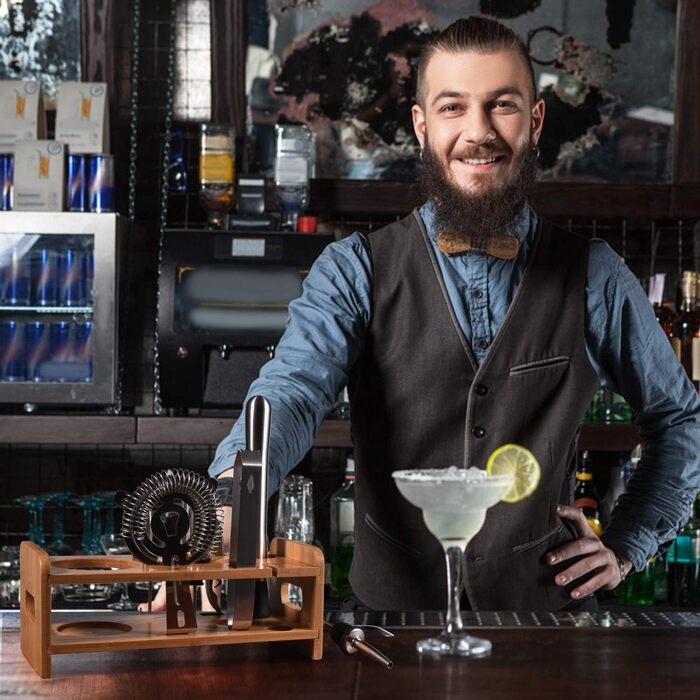 Набір шейкер для коктейлів Esmula 750 мл, 12 предметів, нержавіюча сталь, професійний барменський набір, інструменти для приготування коктейлів вдома