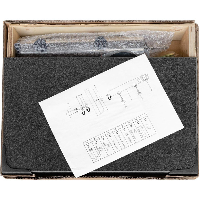 Підставка для парасольки Anndora Granit 25 кг, темно-сіра, для балкона, діаметр стієна до 48 мм