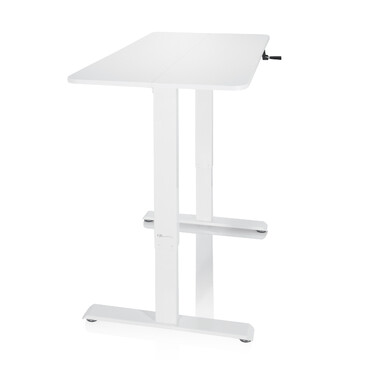 Робочий стіл STAND CR 120 x 60 з ручним регулюванням висоти, білий, hjh OFFICE