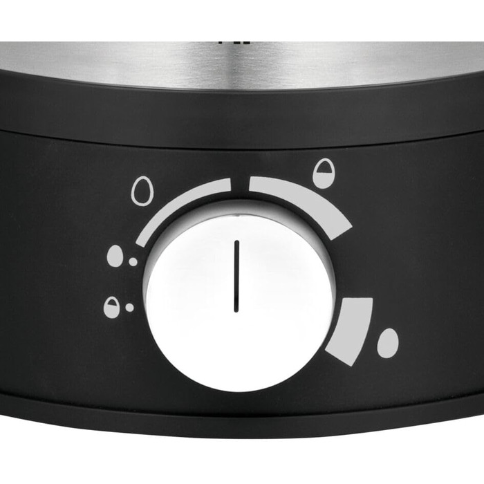 Електричний яйцеварка WMF Stelio: 1-7 яєць, нержавіюча сталь, регулювання ступеня нагріву, функція продовження нагріву, мірний стаканчик