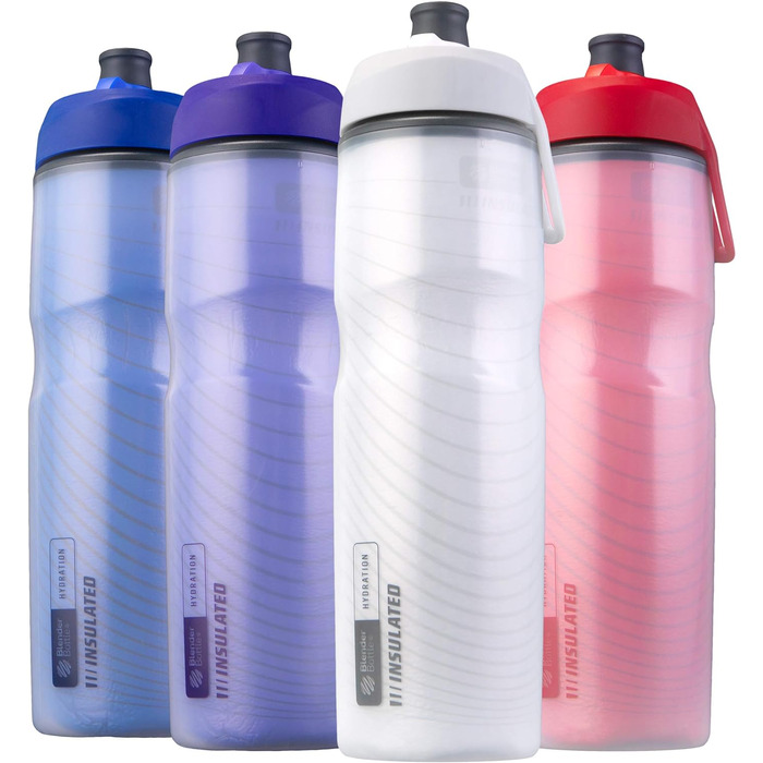 Термоізольована велосипедна пляшка для води Squeeze 710 мл - Bike & Sport з технологією Omniflow (Plum)