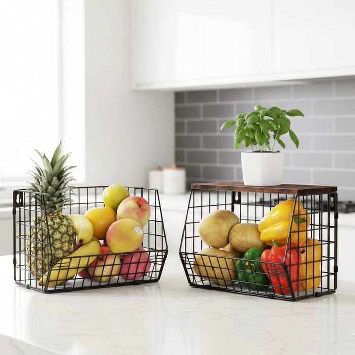 Підвісна полиця Relaxdays для зберігання фруктів та овочів