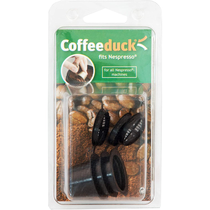 Набір з 3 чашок для еспресо Coffeeduck для кавоварок Nespresso-безперервний фільтр - можна індивідуально наповнювати кавою, какао або чаєм-K