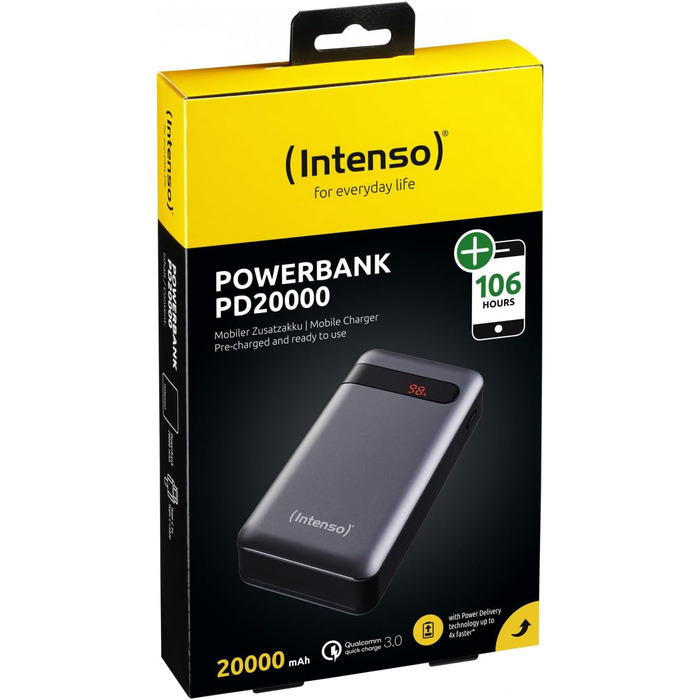 МАг, Power Delivery & Quick Charge 3, чорний, 7332330 Powerbank PD 10000, 20000