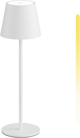 LED-лампа K-Bright 2 шт. з регулюванням яскравості, акумуляторна, бездротова, перезарядна, 3000K/4000K/6000K, 3 колірні температури, USB-C, IP54, водонепроникна, білий (2 шт.)