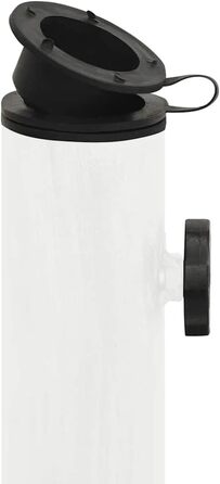 Підставка для парасольки від сонця, чавунна, біла 45x45x30 см - vidaXL