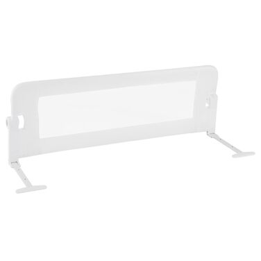 Бортик для ліжка COSTWAY складаний, захисний бар'єр для ліжка з регульованими ременями, швидке складання в один клік, захист від випадання для батьківських та дитячих ліжок (Сірий, 120x42 см)