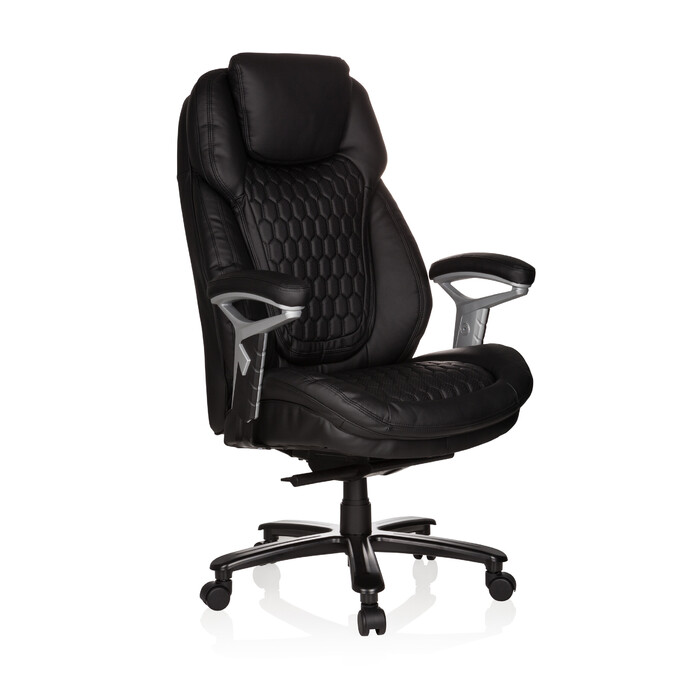 Крісло для шеф-кухаря XXL PULLMANN, штучна шкіра, чорне, hjh OFFICE