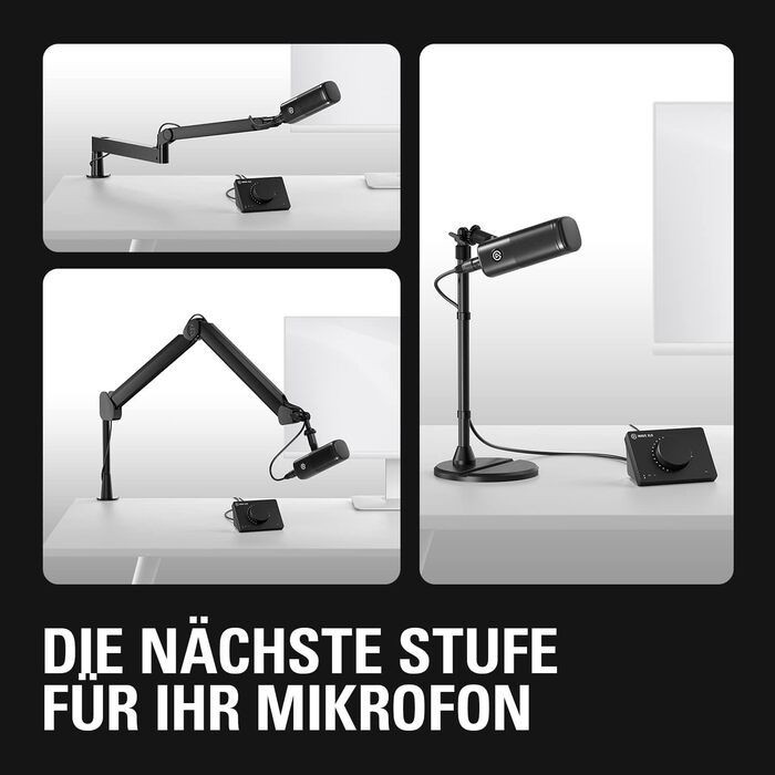Elgato Wave DX — динамічний XLR-мікрофон для подкастів, стрімінгу та трансляцій, кардіоїдна діаграма, шумозаглушення, не потребує підсилювача, сумісний з Mac/PC
