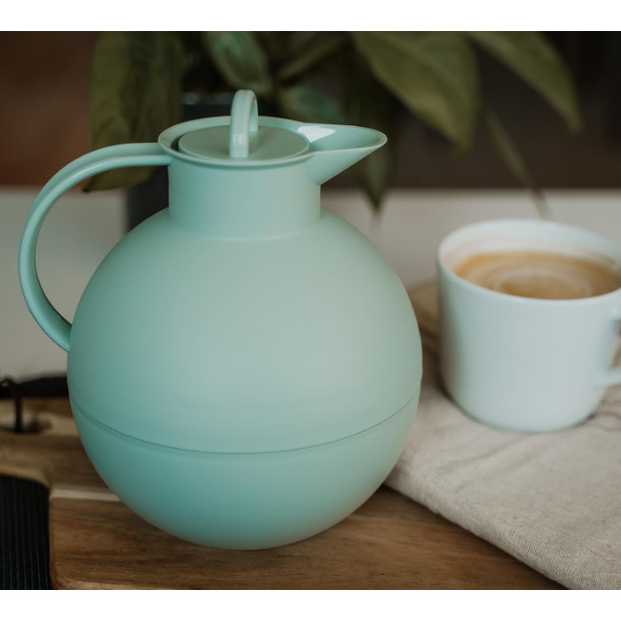 Термос Alfi Kugel 0.94л, зелений, з термоізоляційним скляним вкладишем, поворотним закриттям, BPA-free