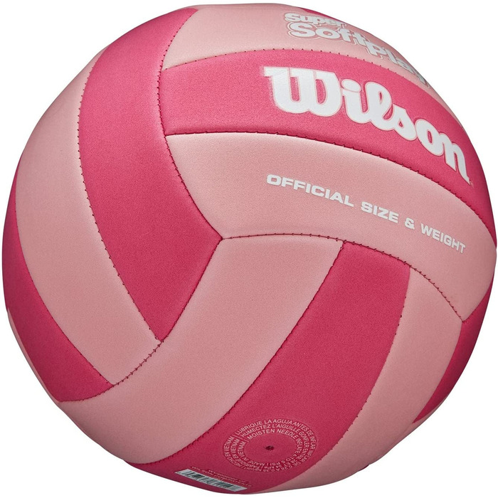 М'яч для волейбола Wilson Super Soft Play 21 см рожевий