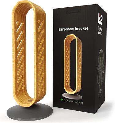 Підставка для навушників YICOSUN з дерева бамбук | Універсальна, преміум-якість | Організатор для навушників, геймінгових гарнітур та інших аксесуарів