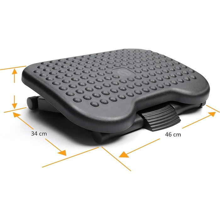 Підставка для ніг Retoo: ергономічна, з регулюванням висоти та масажем для офісу та дому