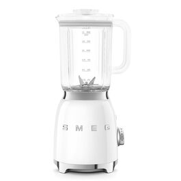 Блендер Smeg BLF03WHEU, 1,5 л, 800W, білий, 4 швидкості, 4 програми, знімні леза